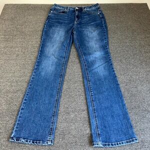 OAT New York Jeans Women's 8 Blue Denim Stretch High Rise Medium Wash Minimalist